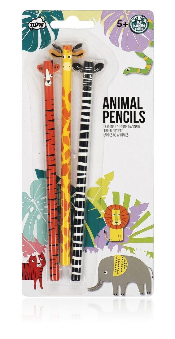 Jungle Pals Animal Pencils