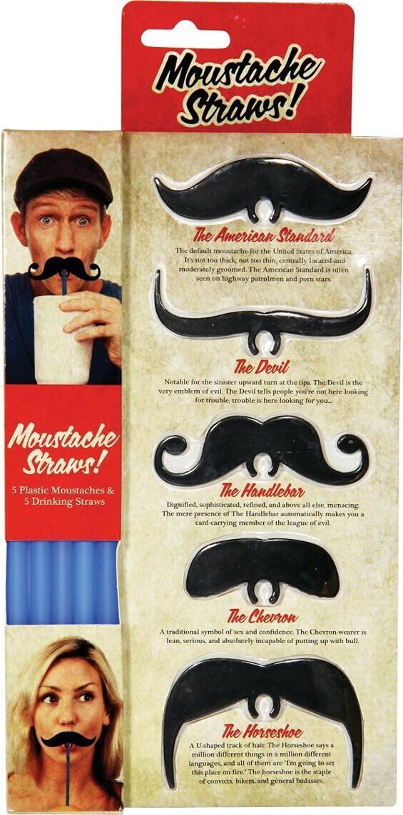 Moustache Straws - Strohhalme