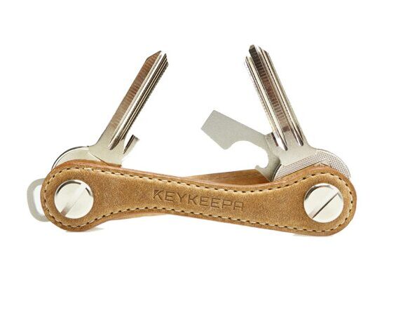 KeyKeepar - Schlüsselmanager Leder Cappucino