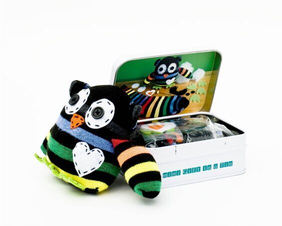 Geschenkbox - Mini Sock Owl