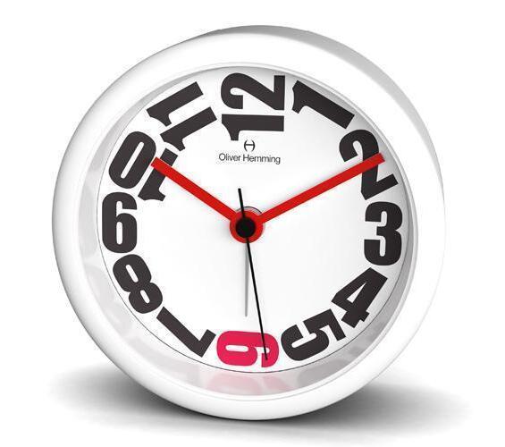 Alarm clock 80mm white - OHAS80W20WR