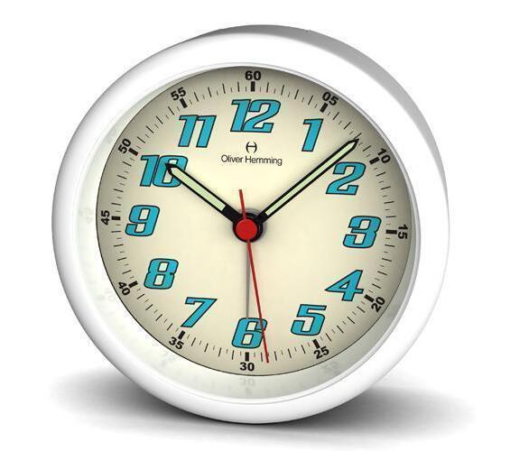 Alarm clock 80mm white - OHAS80W41L