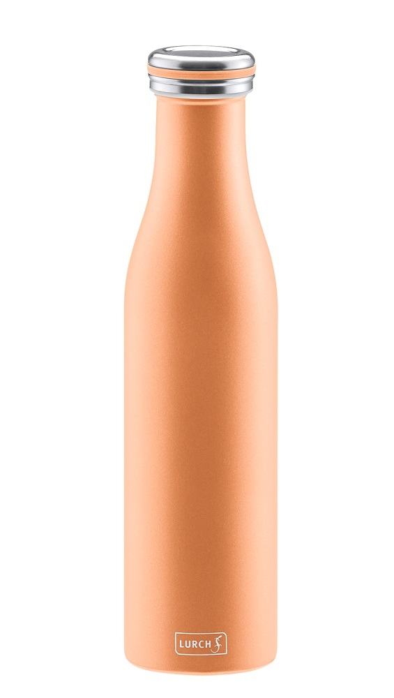 Insulating bottle stainless steel 0.75 l in Pearl Orange