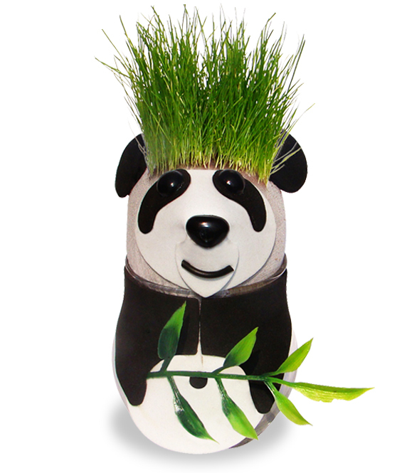 Grass Head Panda