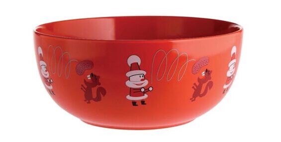 Get Nuts - Porcelain bowl red