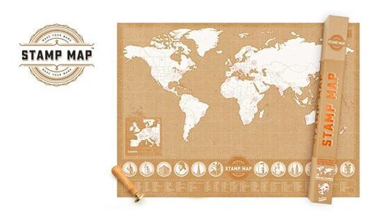 Scratch Map Stamp