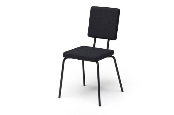 Option Chair black - square seat - backrest square