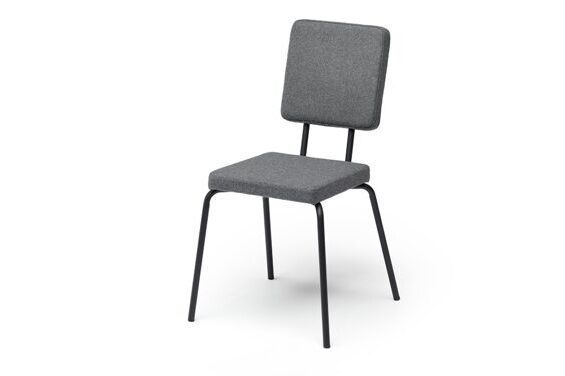 Option chair grey - angular seat - backrest angular