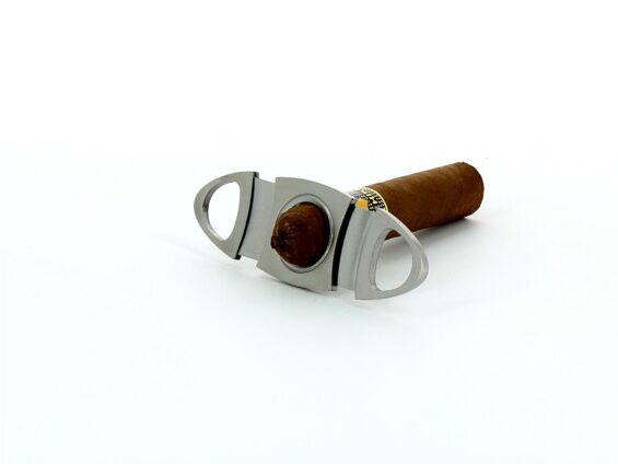 Coupe-cigare Adorini ovale en acier inoxydable