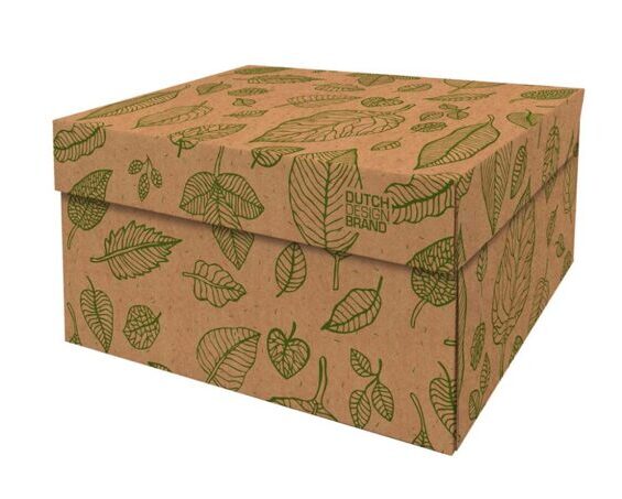 Dutch Design Storage Box Natural Leaves