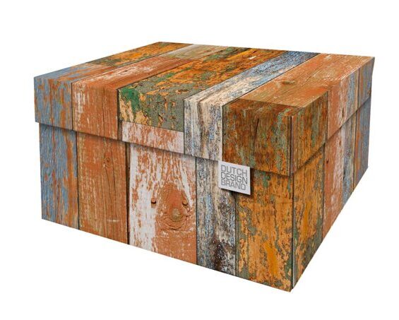 Boîte de stockage de conception néerlandaise Scrapwood