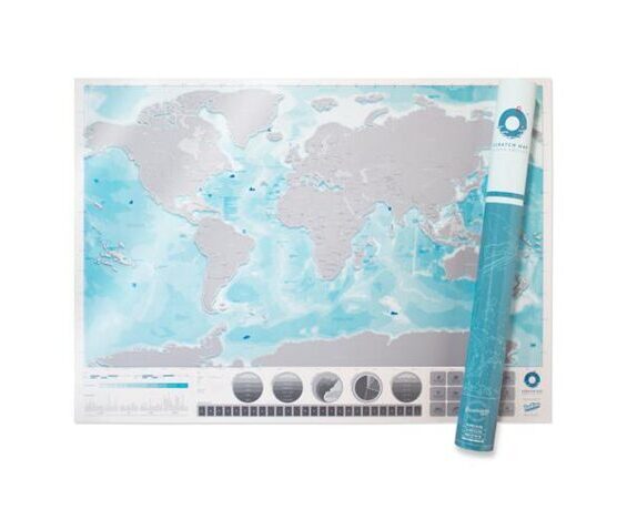 Scratch Map Ocean - Rubbelkarte der Weltmeere