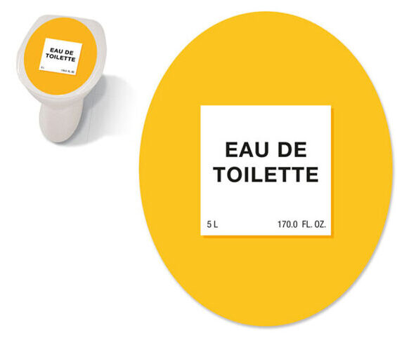 Sticker couvercle de toilette - Toilet Sticker Eau de Toilette