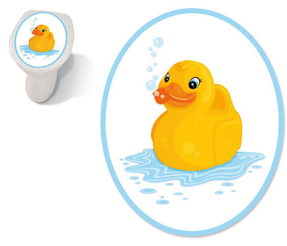 Autocollant de couvercle de toilette - Autocollant Toilet Sticker Duck