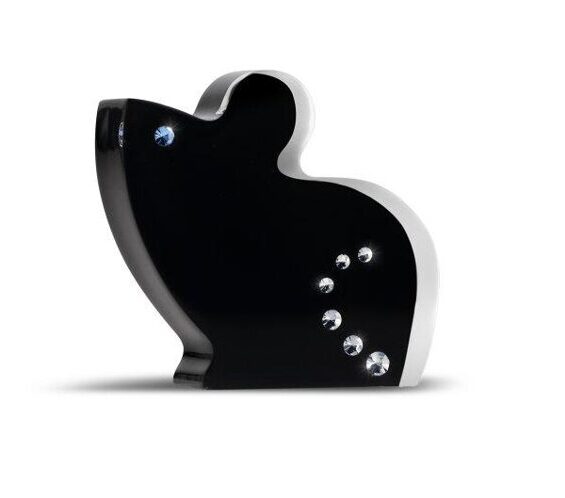 Mono XS noir - figurine avec cristaux Swarovski