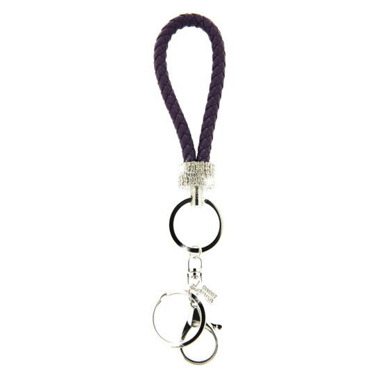 Keychain Loop silver/purple