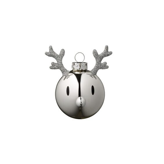 Christmas Ornament Chrome - Hoptimist Christmas ball set of 2 chrome plated