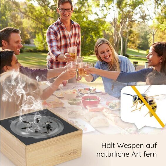 Wasp repellent fumigation box incl. Orange & Rosemary powder
