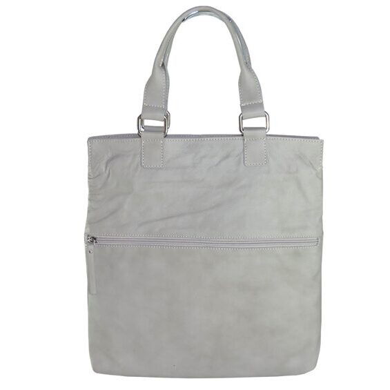 Bendy foldable bag in light grey