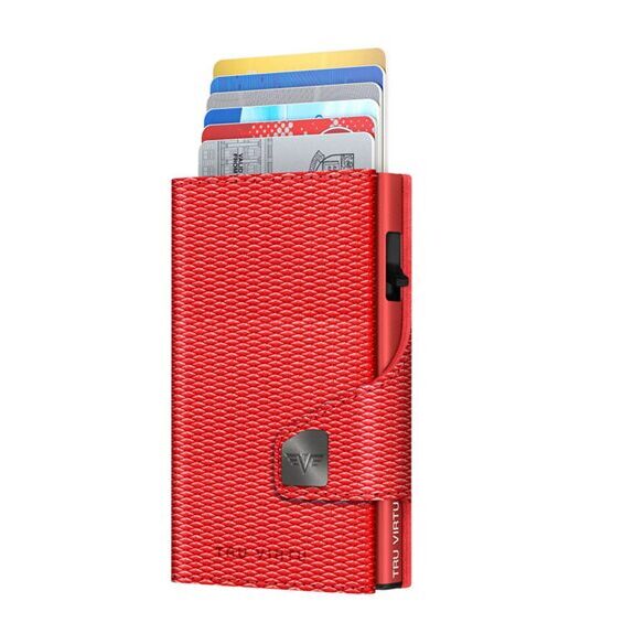 Wallet Click & Slide Portemonnaie Rhombus Coral/Red