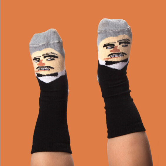 Chatty Feet Motif Socks - Don Cottone Jr