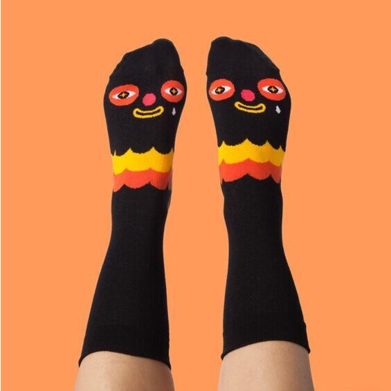 Chatty Feet Motif Socks - Kloss