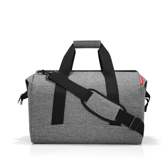 Allrounder L - Travel bag, Twist Silver