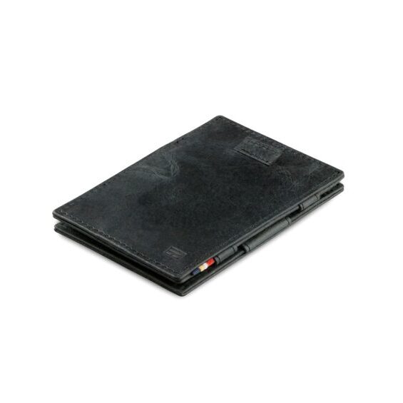 Cavare - Magic wallet in black brushed leather