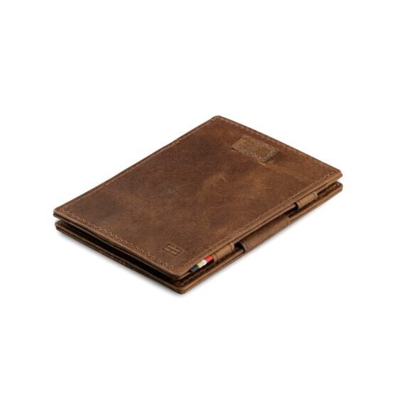 Cavare - Magic wallet in brown brushed leather