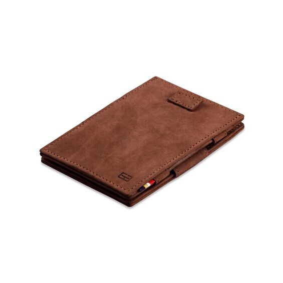 Cavare - Magic wallet in java brown vintage leather