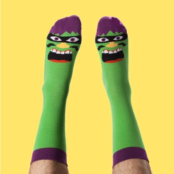 Chatty Feet Motif Socks - Mr. Grrrril