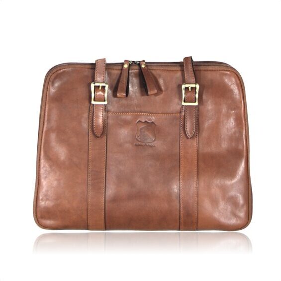 Farfalla briefcase in brown