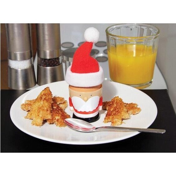 Santa Egg Cup with toast tailor