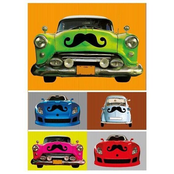 Car Moustache Magnet - Magnete