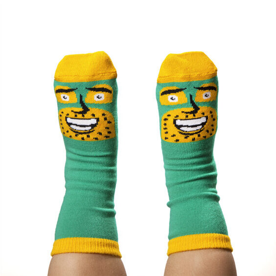 Chatty Feet Motif Socks - Commander Awesome Jr