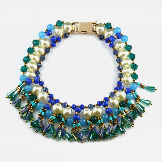Halskette Filini Collection Babou Blau