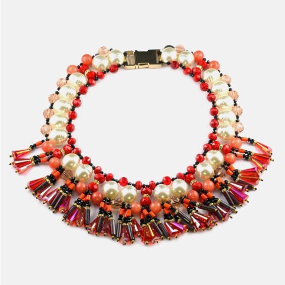 Necklace Filini Collection Babou Red