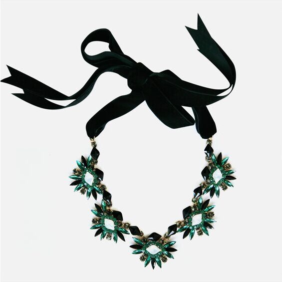 Necklace Filini Collection Emira Black Velvet