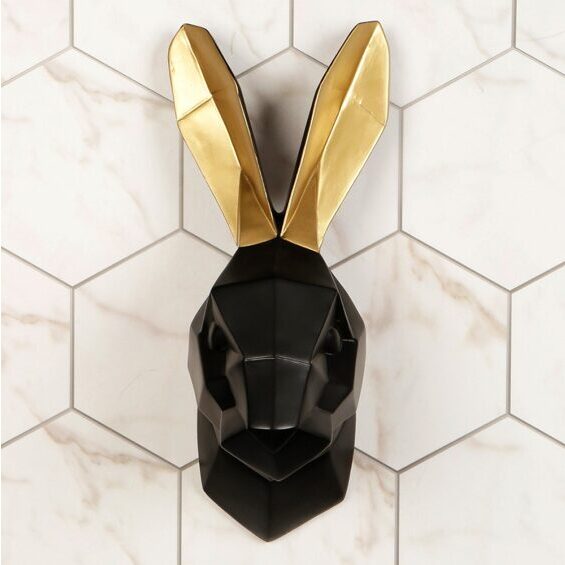 Rabbit Gold Ears Wall Art