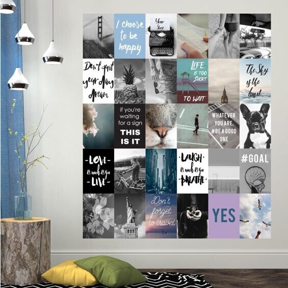 Wall Tattoo Travel Collage Mural Wall Sticker
