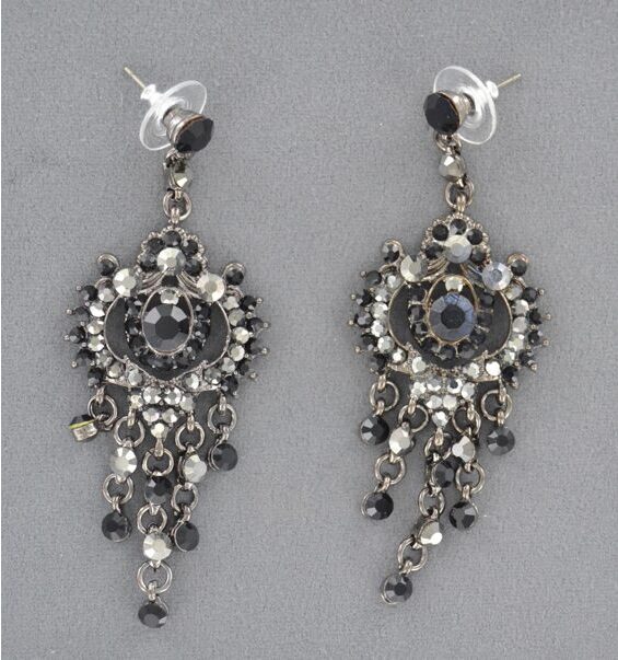 Earring Filini Collection Chandelier Black