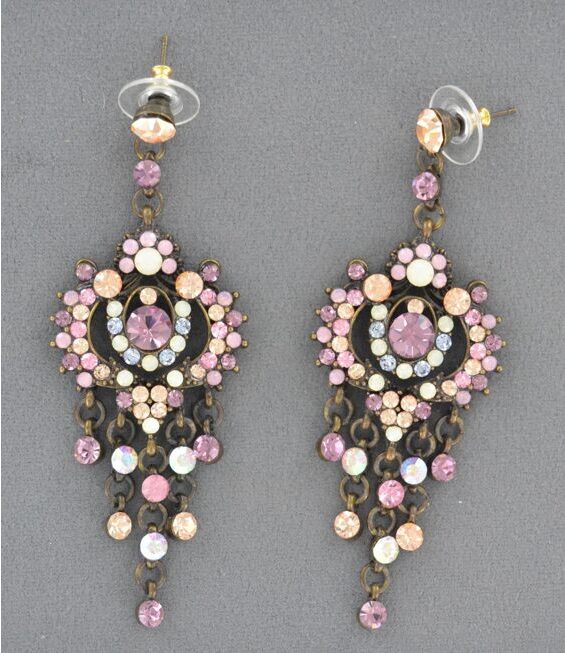Earring Filini Collection Chandelier Rose