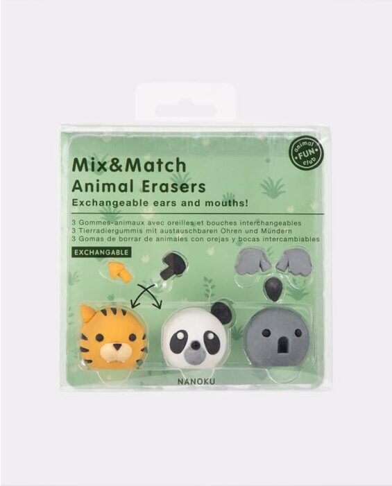 Mix & Match Animal Erasers
