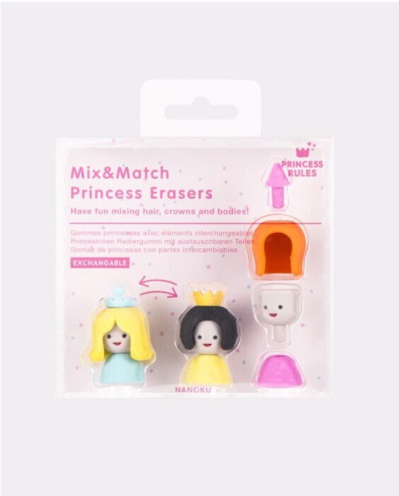 Mix & Match Princess Erasers