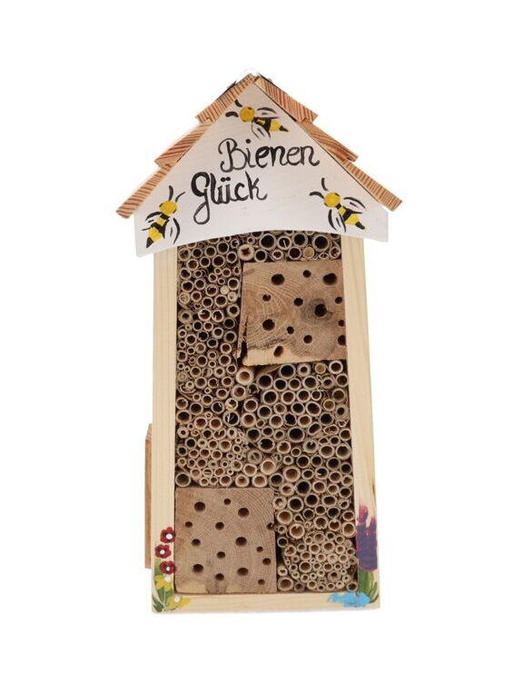 Bee Hotel Large "Bees Happiness" White