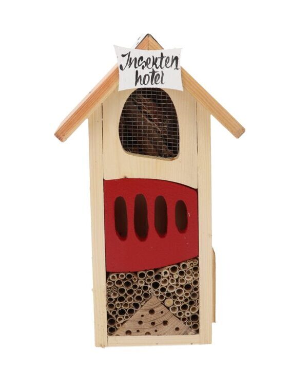 Maison des insectes "Insect hotel small" Rouge