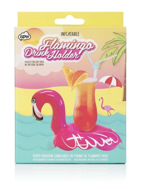 Inflatable cup holder - Flamingo