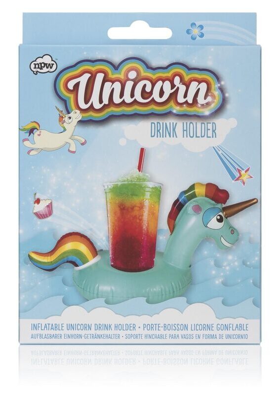 Inflatable cup holder - Unicorn Unicorn