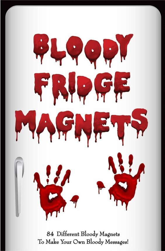 Blutige Kühlschrank-Magnete