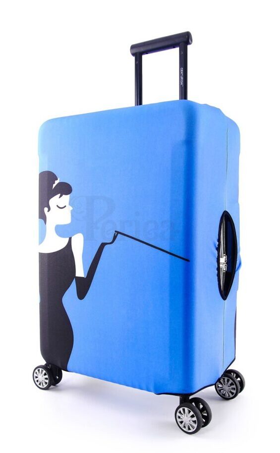 Suitcase cover Blue Lady Medium (55-60 cm)